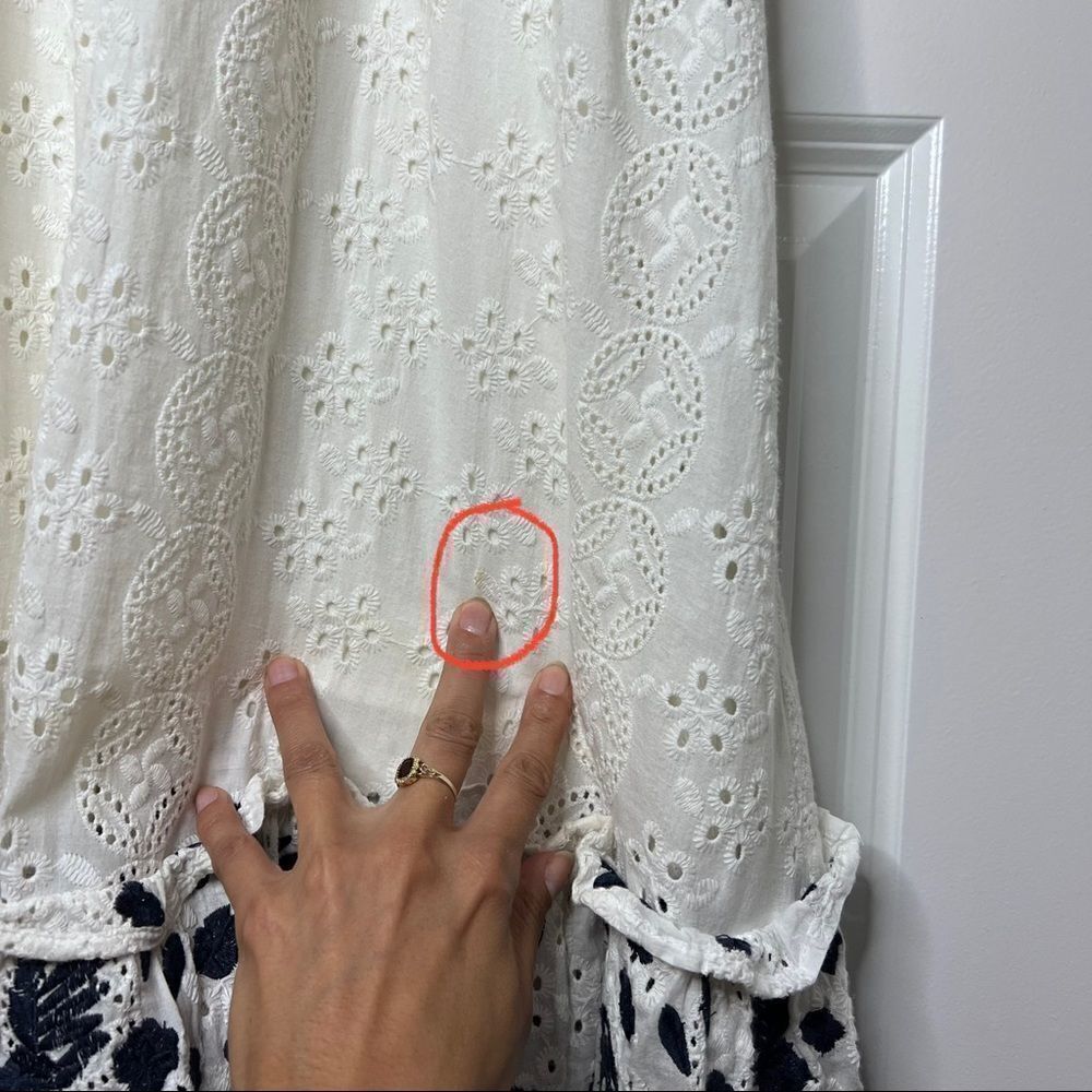 Allison New York White Eyelet Embroidered Maxi Dress- Anthropologie - Picture 16 of 16